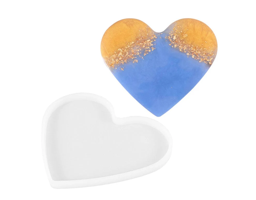 19 X 16 (19 by 16 cm) Heart Tray & Coaster Mould