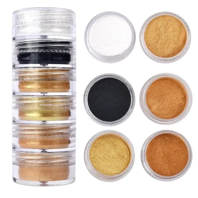 6 Shade Pearl Mica Powder